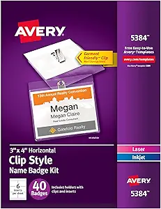 Avery Customizable Name Tag