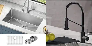 Exploring the Pinnacle of Kitchen Elegance: The Kraus KHU100-32 Standart PRO Sink and Bolden Faucet vs. Arofa Brushed Nickel Faucet Exploring the Pinnacle of Kitchen Elegance: The Kraus KHU100-32 Standart PRO Sink and Bolden Faucet vs. Arofa Brushed Nickel Faucet