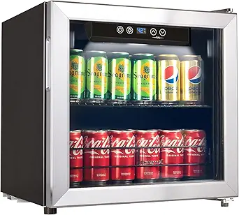 In-Depth Review: Honeywell Beverage Refrigerator and Cooler, 48 Can Mini Fridge with Glass Door for Soda Beer or Wine for Office or Bar with Adjustable Removable Shelving