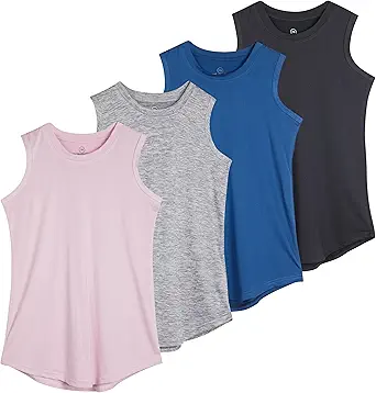 In-Depth Review: Real Essentials 4 Pack: Girls Active Dry Fit Performance Tank Top